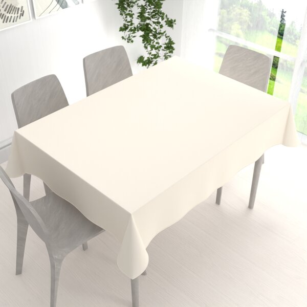Biante Teflonový obdélníkový ubrus TF-037 Smetanový bez vzoru 60x100 cm