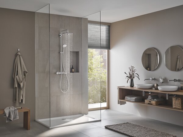 GROHE Euphoria System 260 - Sprchový systém s termostatem na zeď, chrom 27296003