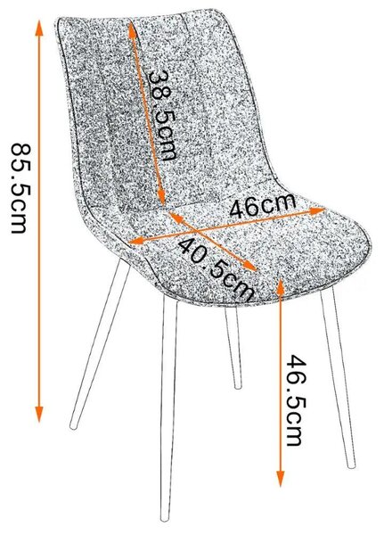 Jídelní židle - Židle - Designové židle - Pohodlné židle - Potah z umilé kůže