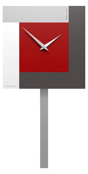 Designové kyvadlové hodiny 58-11-1-65 CalleaDesign Pendolo Stripes 63cm