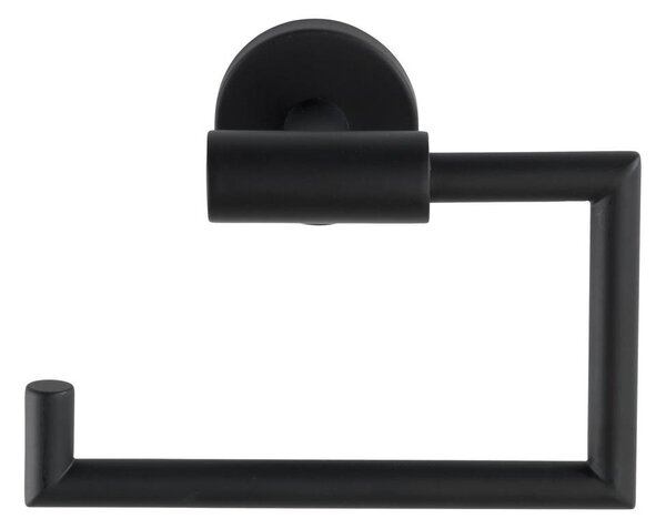 WENKO 24240100-Držák toaletního papíru BOSIO BLACK 15x10,5 cm nerez/stříbrná