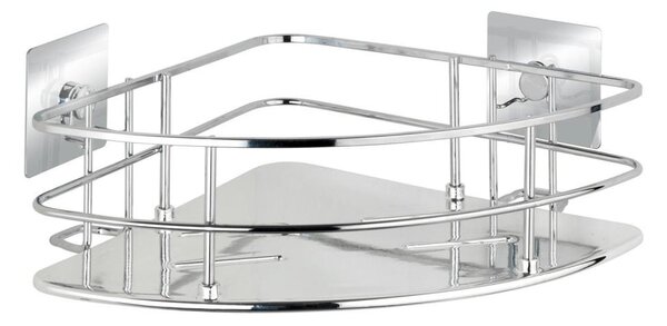 WENKO 23856800-Polička TURBO-LOC QUADRO ED. 27,5x19,3 cm nerez/lesk. chrom