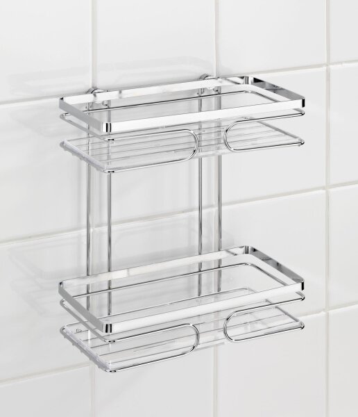 WENKO 20410100-Regál PREMIUM EDELSTAHL 24x27 cm nerez/stříbrná