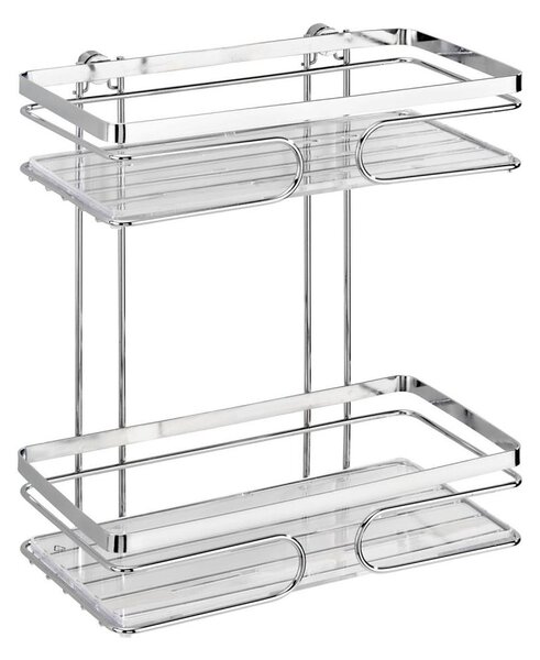 WENKO 20410100-Regál PREMIUM EDELSTAHL 24x27 cm nerez/stříbrná