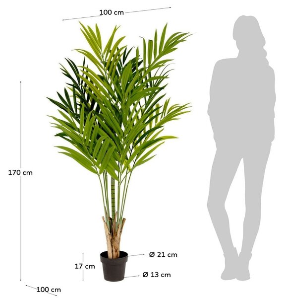 Umělá květina Kave Home Bamboo Palmera 170 cm