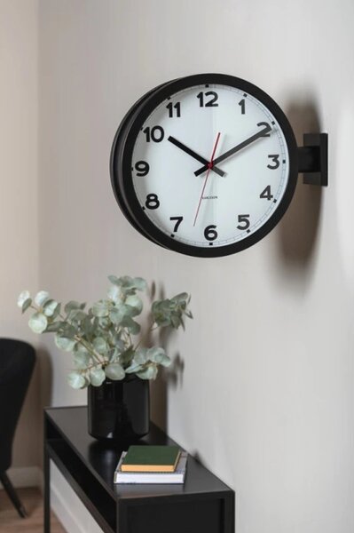 Oboustranné nástěnné hodiny 5966WH Karlsson 38cm