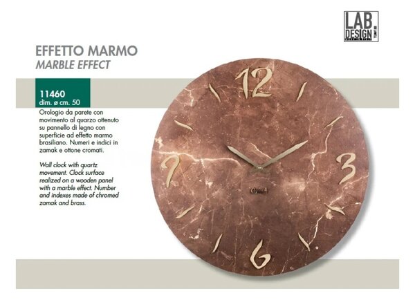 Lowell Italy Designové nástěnné hodiny 11460 Lowell 50cm