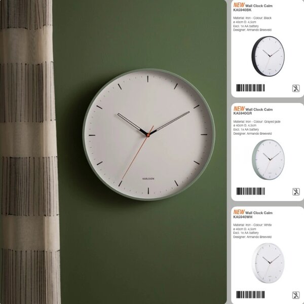Designové nástěnné hodiny 5940GR Karlsson 40cm