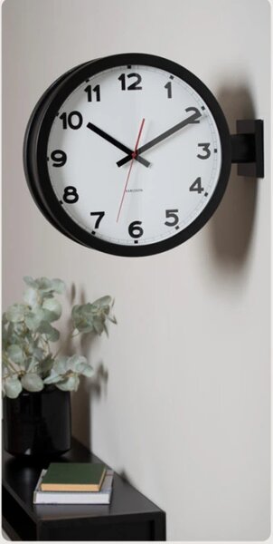 Oboustranné nástěnné hodiny 5966WH Karlsson 38cm