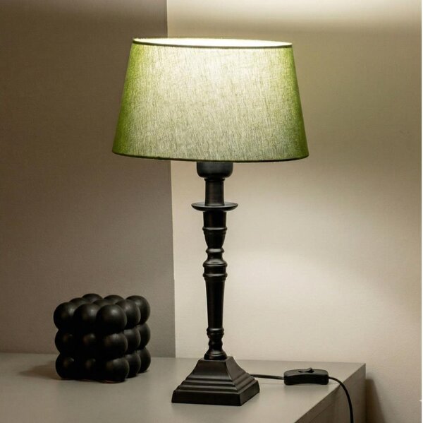 Brilagi - Stolní lampa CERIA 1xE27/60W/230V pr. 25 cm černá/zelená