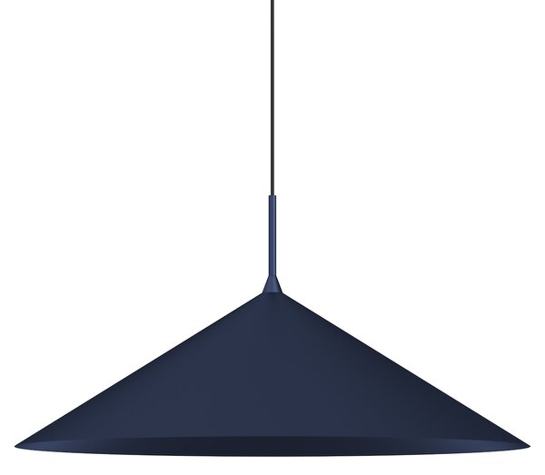 Závěsné svítidlo Capital, 1x tmavomodré kovové stínítko, (fi 60cm), db