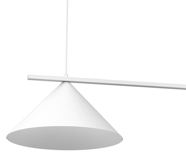 Závěsné svítidlo Capital, 2x bílé kovové stínítko, (fi 46cm), w
