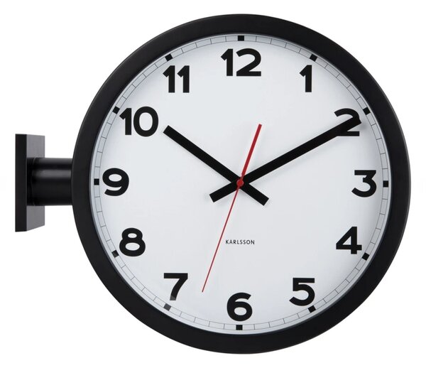 Oboustranné nástěnné hodiny 5966WH Karlsson 38cm