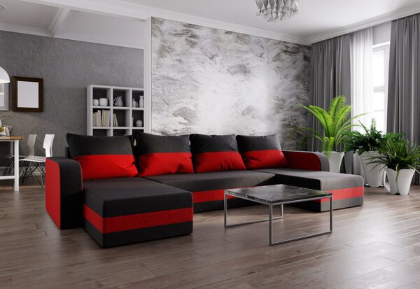 Rozkládací sedačka do U MARIKA N, 305x90x140, sawana 14/sawana 13