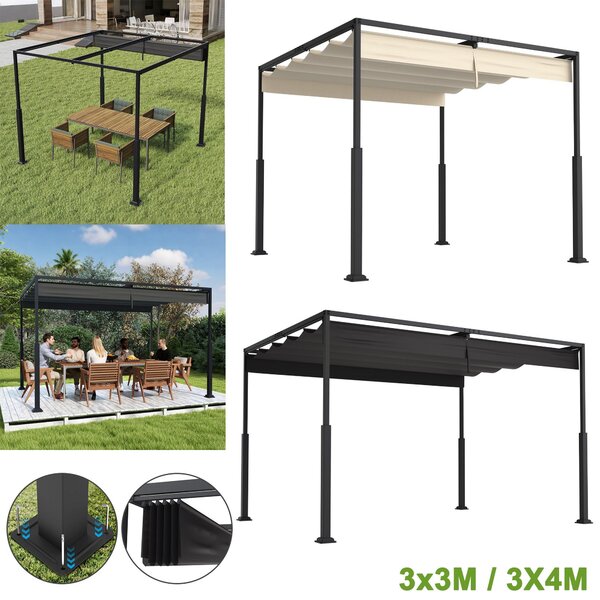 Pergola – Zahradní altán – Krytá terasa – Krytá zahrada – Krytý balkon – 3x3 metry