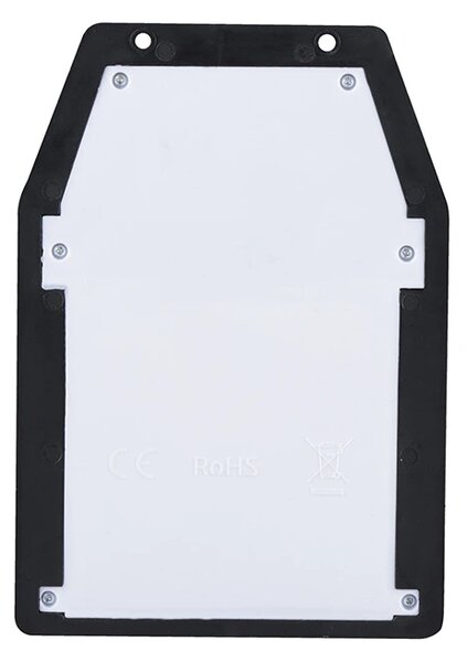 SOLIGHT LED solární lucerna nástěnná, teplá bílá, 12x17cm, černá