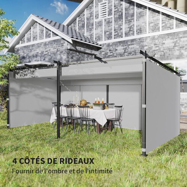 Pergola – Krytá terasa – Zahrádka – Venkovní prostor – Krytí terasy – Výsuvná střecha