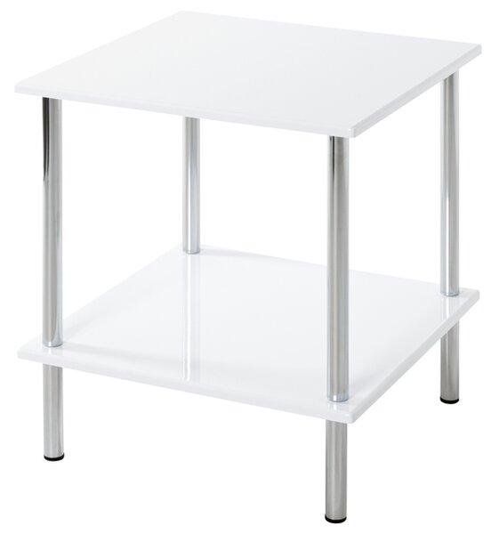 Přístavný stolek MARCO bílá vysoký lesk