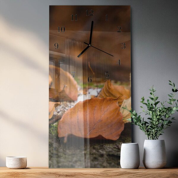 Skleněné hodiny vertikální Podzim zsppc-30x60-00175462