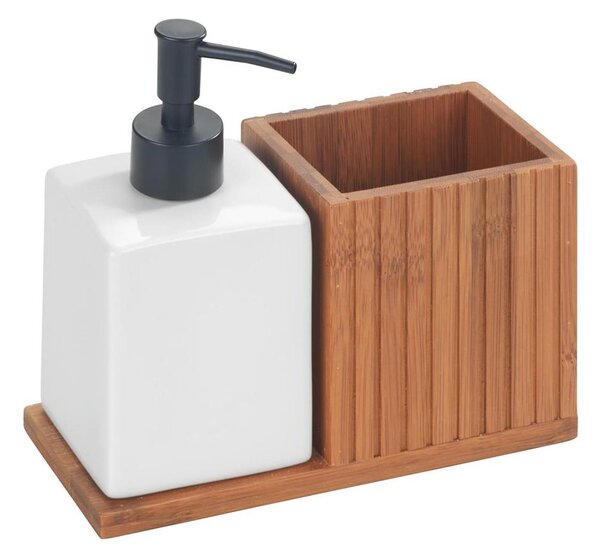 WENKO 54944100 - Dávkovač mýdla MERA 18,5x17 cm hnědá