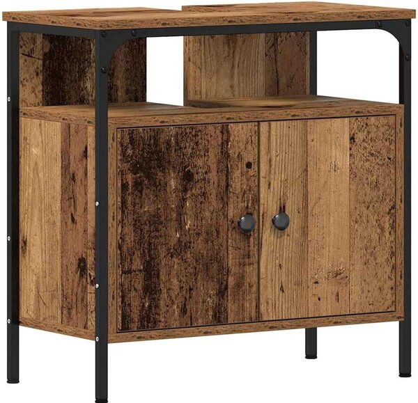 Sada koupelnového nábytku - Skříňka pod umyvadlo - Zrcadlová skříňka - Koupelnová skříňka - Úložný nábytek - Kompaktní design
