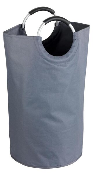 WENKO 3440803100 - Koš na prádlo JUMBO 38x72 cm antracit/stříbrná/černá