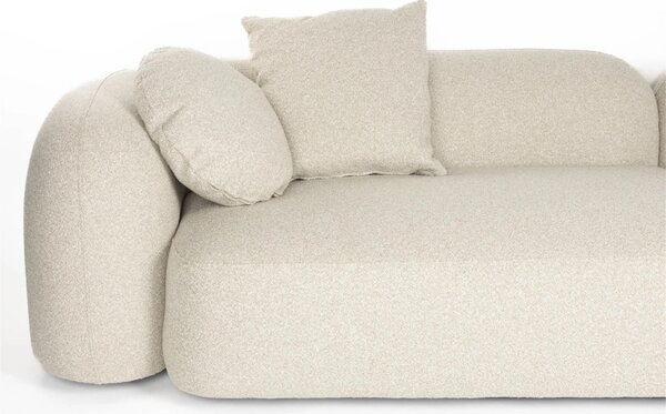 Housecraft Living Béžová čalouněná rohová pohovka Perry 288 cm, pravá