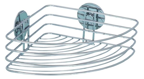 WENKO 18913100-Polička TURBO-LOC RUND STAHL 26,5x20 cm lesk. chrom