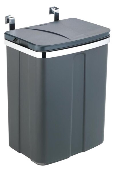 WENKO 54903100 - Koš DOOR-MOUNTED 26x36,5 cm šedá/stříbrná