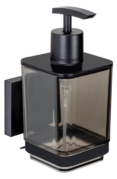 WENKO 71444800 - Dávkovač mýdla VACUUM-LOC QUADRO ED 7,5x16 cm černá