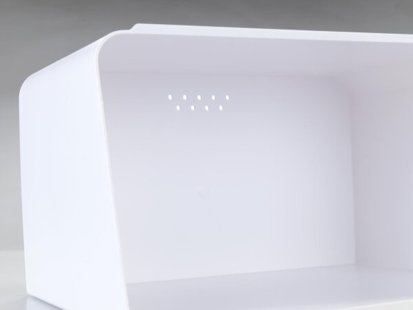 WENKO 54099100 - Chlebník KUBO 35x26,5 cm bílá/hnědá