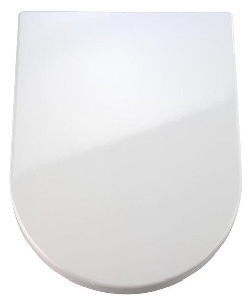 WENKO 18396100-WC sedátko PALMA 46,5x35,7 cm bílá/stříbrná