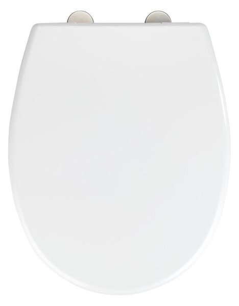 WENKO 24571100-WC sedátko VORNO NEO 46x37 cm bílá/stříbrná