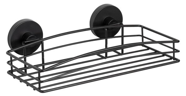 WENKO 24732100-Polička VACUUM-LOC RUND SCHW 26x14 cm černá