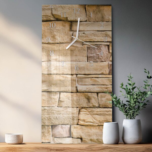 Skleněné hodiny vertikální Zeď zsppb-30x60-00091849