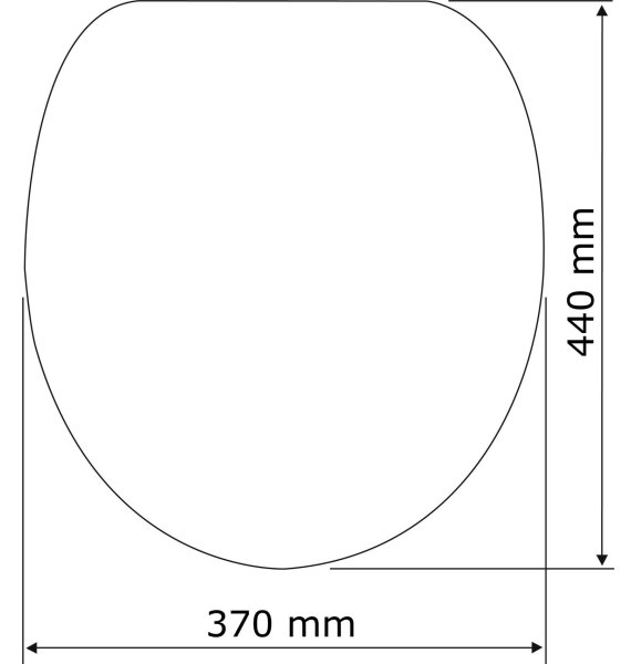 WENKO 23443100 - WC sedátko KOS 44x37 cm černá