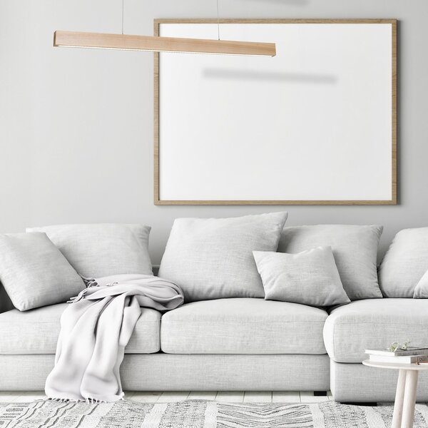 Závěsné LED svítidlo Timber, 1x LED 18w, 3000k, dřevo