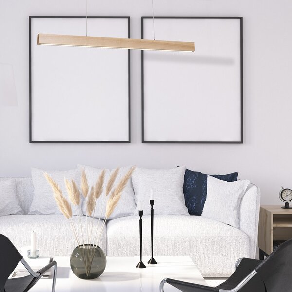 Závěsné LED svítidlo Timber, 1x LED 18w, 3000k, dřevo