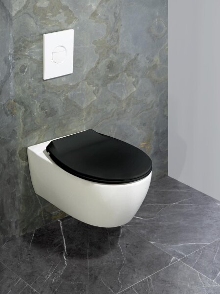 WENKO 23443100 - WC sedátko KOS 44x37 cm černá
