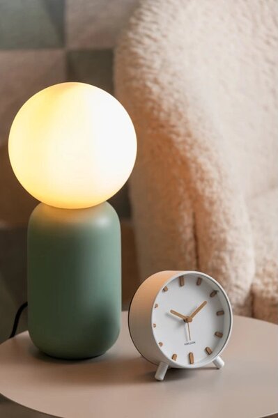 Designový budík 5943WH Karlsson 11cm
