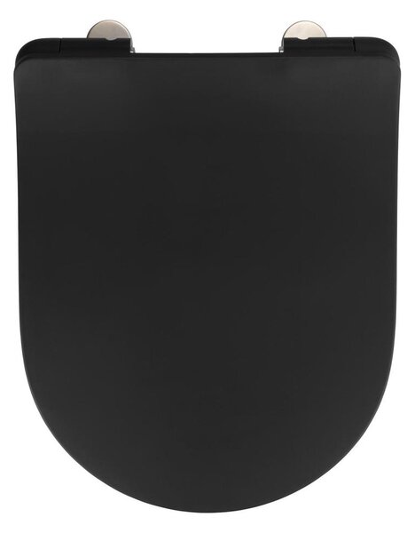 WENKO 23827100-WC sedátko SEDILO 45,2x36,2 cm černá/stříbrná