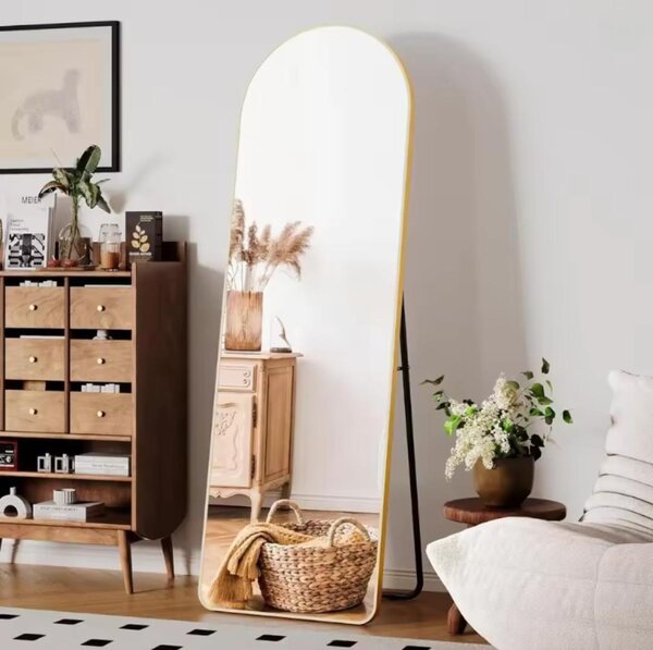 Zrcadlo na podlaze - Stojací zrcadlo - Zrcadlo - Interiér - Kadeřnický salon - Obchod s oblečením - Nástěnné zrcadlo - Industriální styl