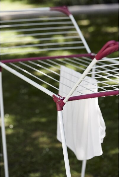 WENKO 3774021100 - Sušák prádla SUMMER DRY 153x76 cm bílá/růžová
