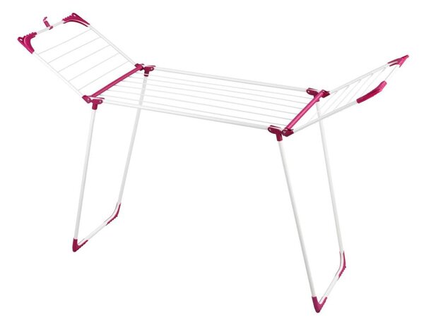 WENKO 3774021100 - Sušák prádla SUMMER DRY 153x76 cm bílá/růžová