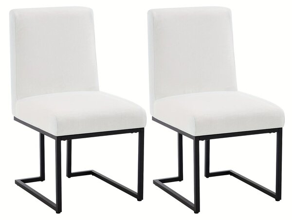 Jídelní židle - Židle - Židle s opěradlem ve tvaru sedáku - Kuchyňská židle - Židle do jídelny - Sada 2 kusů - Moderní design