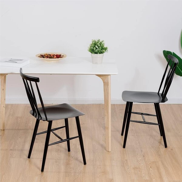Kovové jídelní židle - Designové židle - Kuchyňské židle - Obývací pokojové židle - Industriální styl - Sada 2 kusů