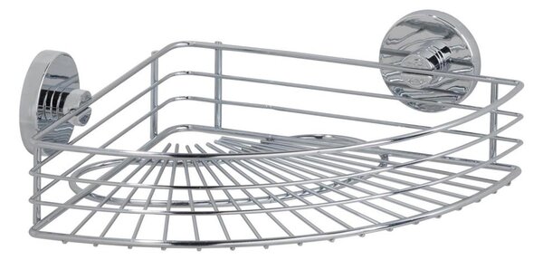 WENKO 20887100-Polička VACUUM-LOC RUND STAH 31x22,5 cm lesk. chrom
