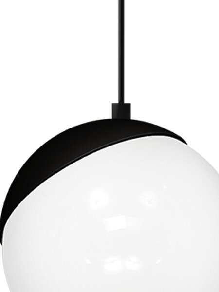 Závěsné svítidlo Sfera, 1x bílé skleněné stínítko, b