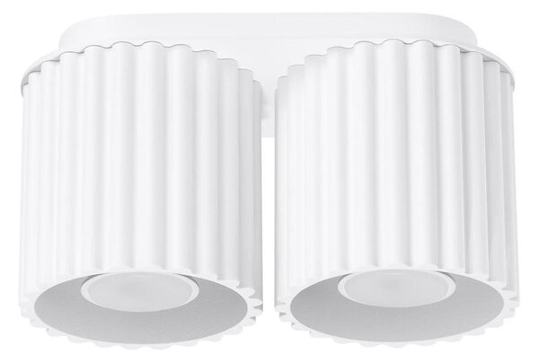 Sollux SL.1780 - Bodové svítidlo AURA 2xGU10/10W/230V bílá