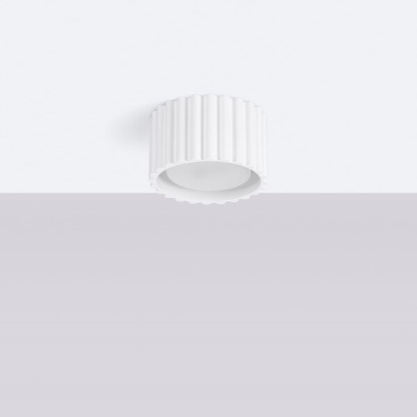 Sollux SL.1782 - Bodové svítidlo AURA 1xGX53/10W/230V 6 cm bílá